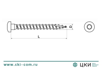 Саморез для перфорированного крепежа INFIX