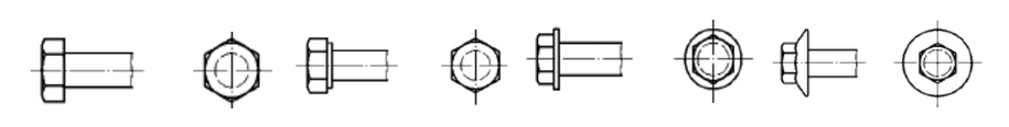 Виды болтов и гаек