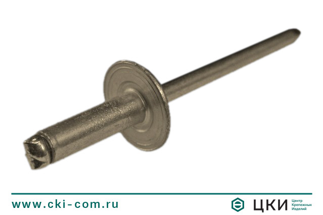 Заклёпка тяговая с широким бортиком