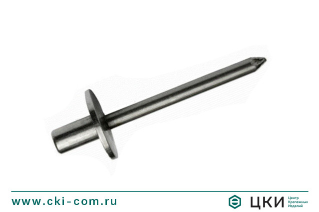 Заклепка вытяжная с широким бортиком закрытая