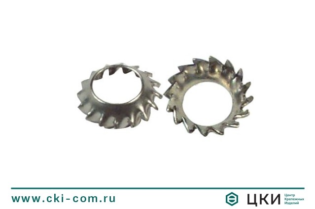 Шайба стопорная с упругими зубцами DIN 6798 V
