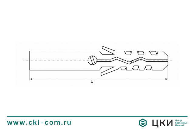 Дюбель MNL для пористых и пустотелых материалов