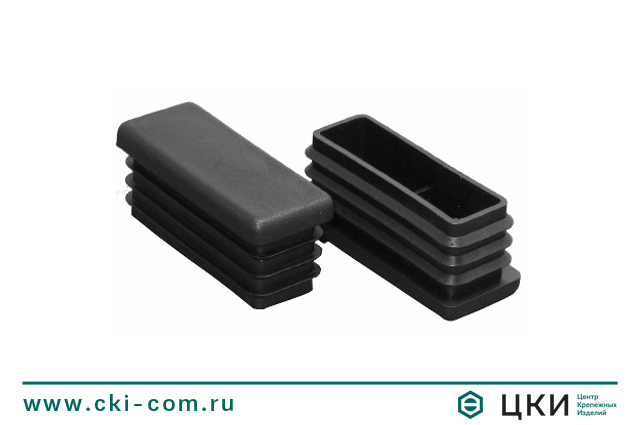 Заглушка прямоугольная с поперечными рёбрами