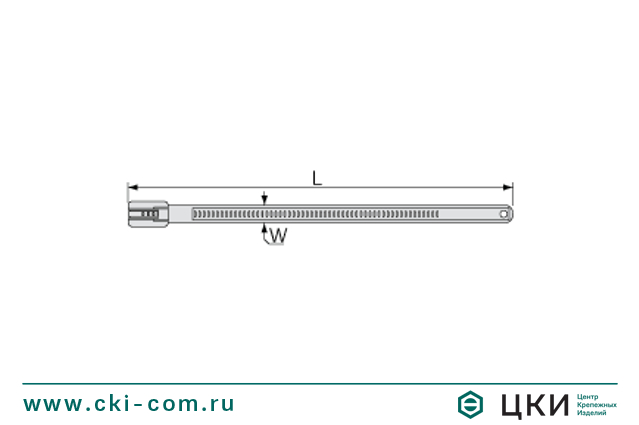 Стяжка крепежная лестничного типа стальная нержавеющая