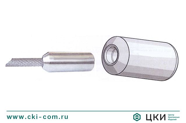 Обжимной наконечник троса ES END STOP