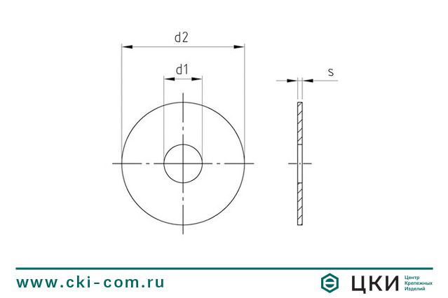 Шайба увеличенная (кузовная WIDE) art.9054