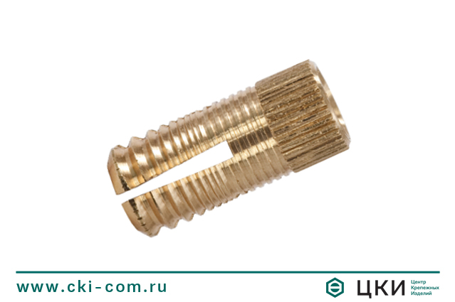 Дюбель латунный для ДСП Fischer PA 4