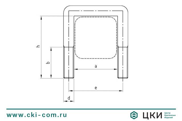Болт U-образный, прямоугольный тип art.3575