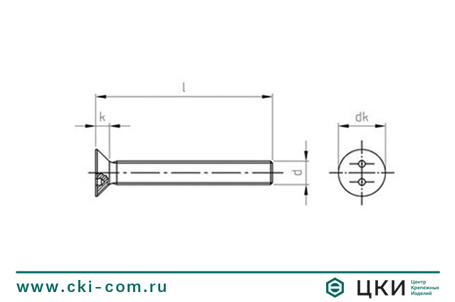 Винт антивандальный art. 9103