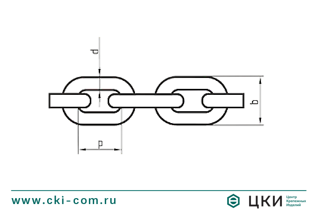 Цепь грузовая короткозвенная