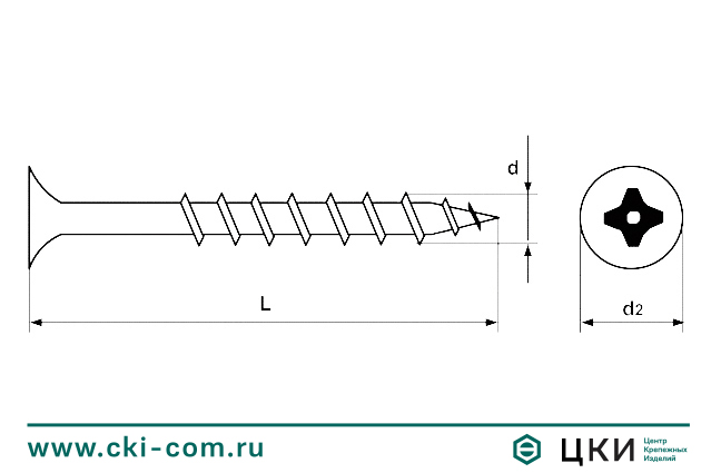 Саморез для гипсокартона и дерева