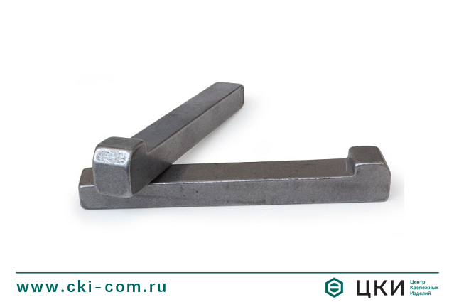 Шпонка клиновая врезная с головкой DIN 6887