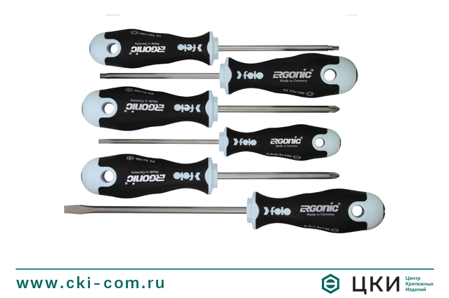 Набор отвёрток Felo Ergonic Inox