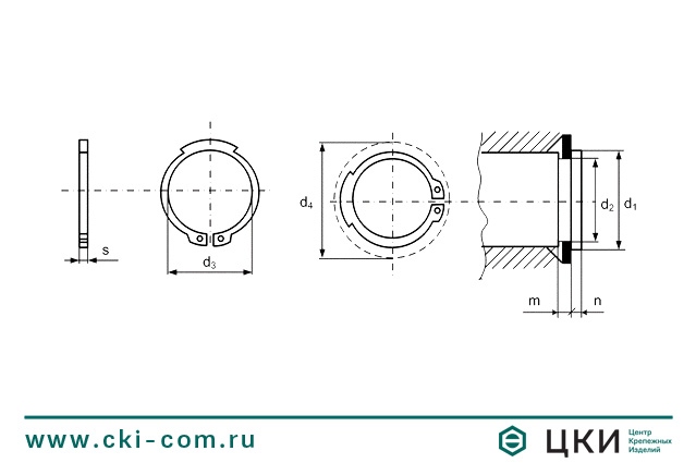 Кольцо стопорное DIN 471