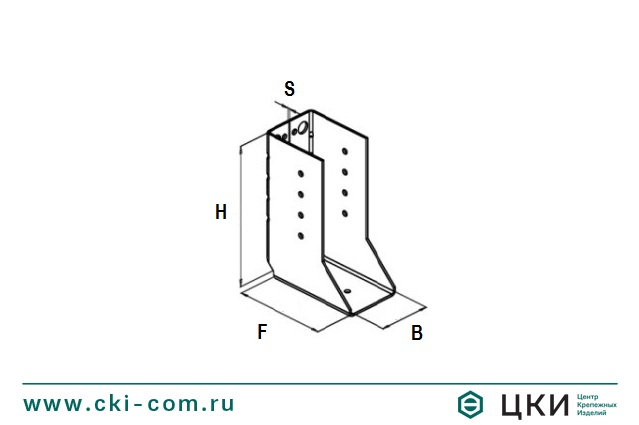 Опора бруса (закрытая)
