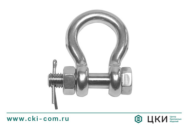 Скоба монтажная кованая омегаобразная со шплинтом art. 814068