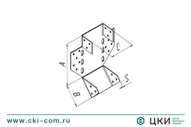 Опора бруса открытая универсальная