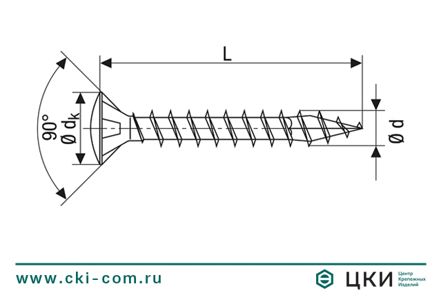 Саморез универсальный SPAX с линзообразной головкой