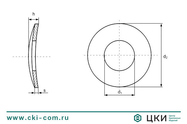 Шайба пружинная DIN 137 A