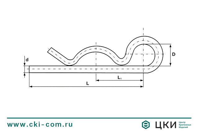 Шплинт пружинный (чека) ~DIN 11024 E