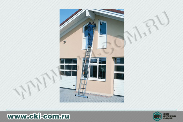 Лестница двухсекционная приставная раздвижная Zarges