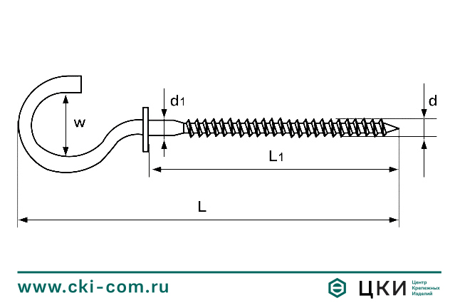 Шуруп-полукольцо с фланцем