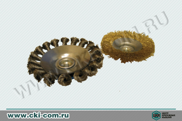 Кордщётка коническая с резьбой м14 для УШМ Osborn