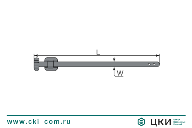 Стяжка крепежная бугельного типа стальная нержавеющая