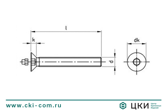 Винт антивандальный art. 9141