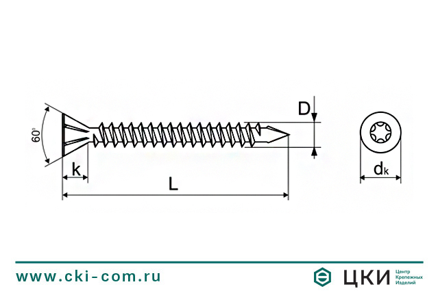 Саморез для пола и отделки INFIX полнорезьбовой