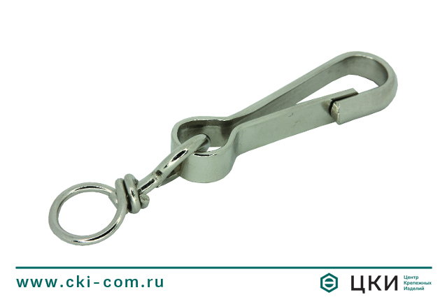 Карабин пружинный с вертлюгом