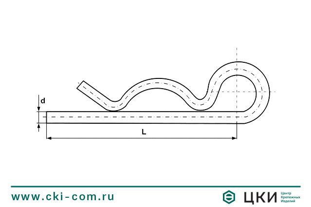 Шплинт пружинный (чека) М8273-Н