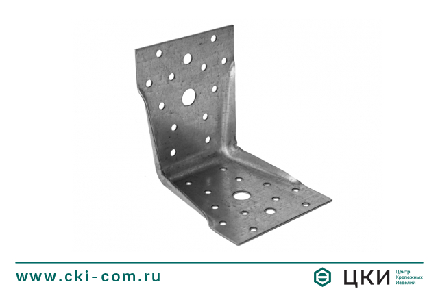 Пластина угловая усиленная "Т-34" с отверстиями разного диаметра