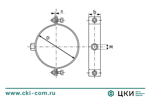 Хомут для воздуховодов (скоба)