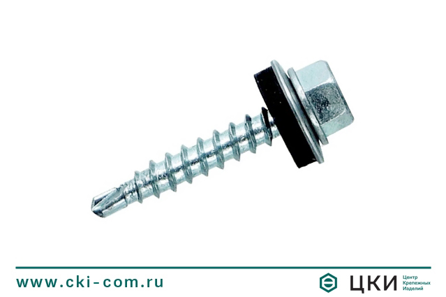 Саморез кровельный KRS по дереву сверлоконечный