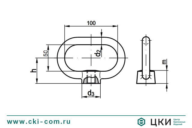 Гайка с кольцом для крышки DIN 28129