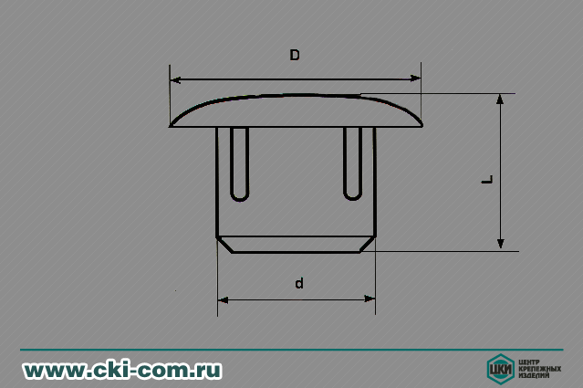 Заглушка мебельная декоративная круглая