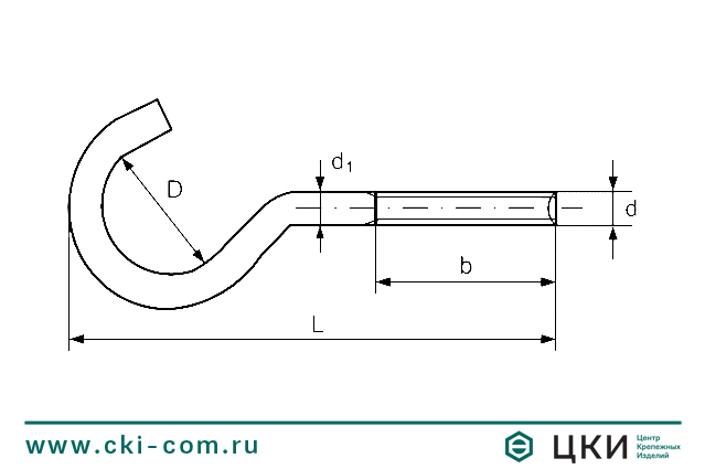 Винт с крючком