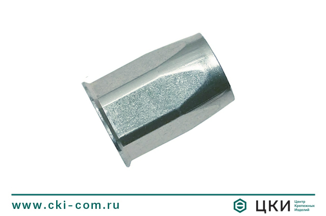 Заклепка-гайка шестигранная закрытая с уменьшенным буртом