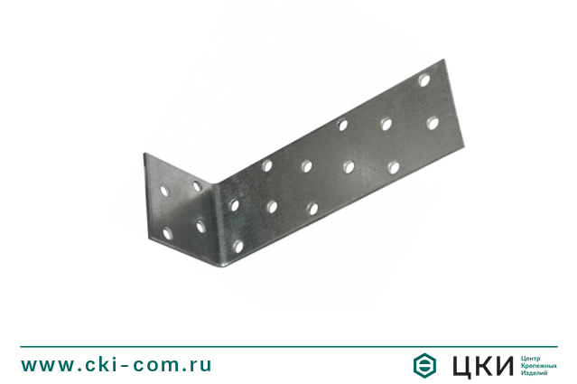 Пластина перфорированная угловая с одинаковыми отверстиями