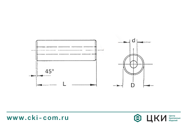 Стойка круглая безрезьбовая