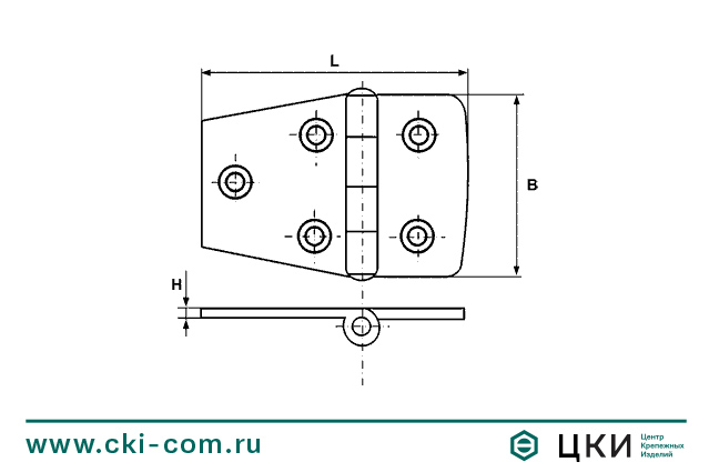 Петля дверная М 8234