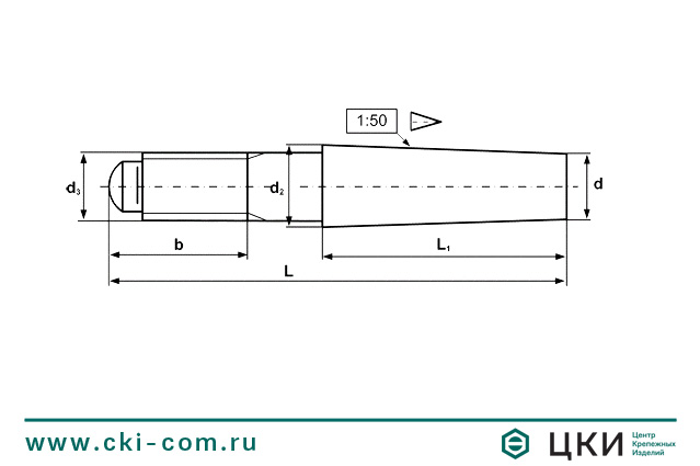 Штифт конический DIN 258