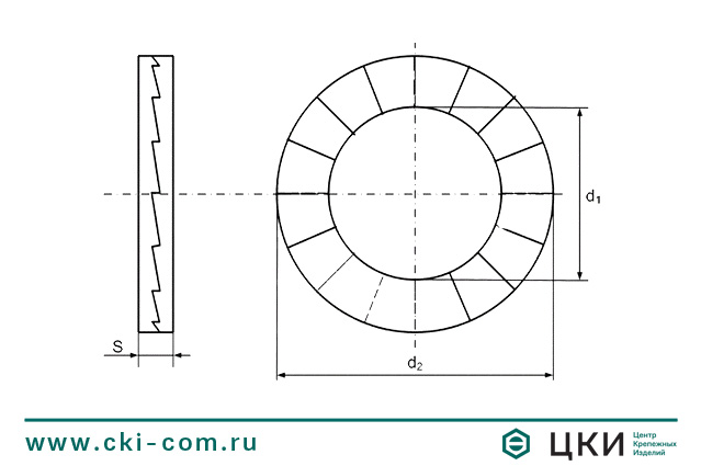 Шайба клиновая INFIX (DIN 25201)
