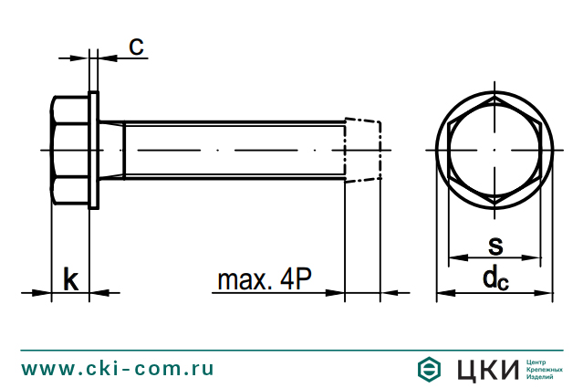 Винт DIN 7500 D резьбовыдавливающий