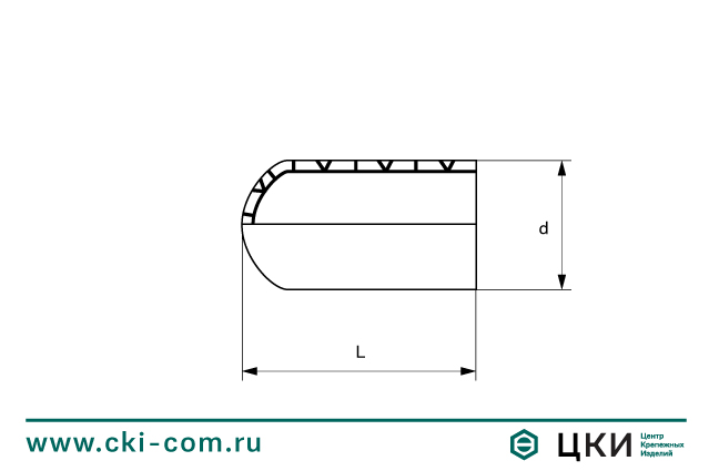 Заглушка наружная круглая