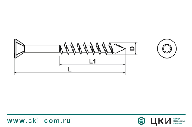 Саморез для пола и отделки INFIX клинок