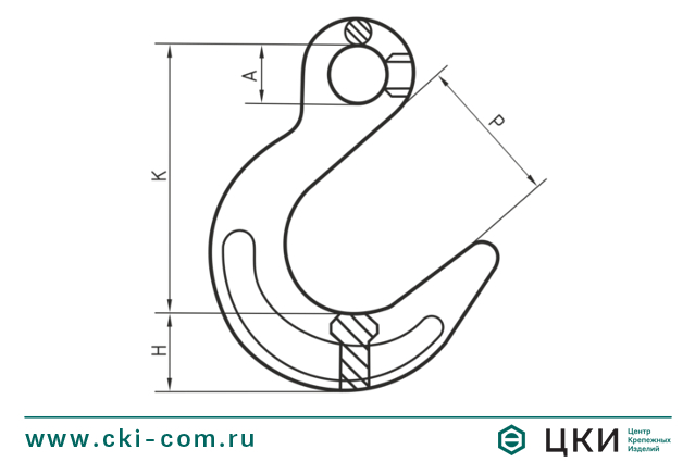 Крюк литейный VALK