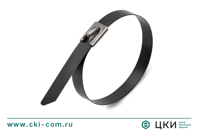 Стяжка крепежная стальная нержавеющая