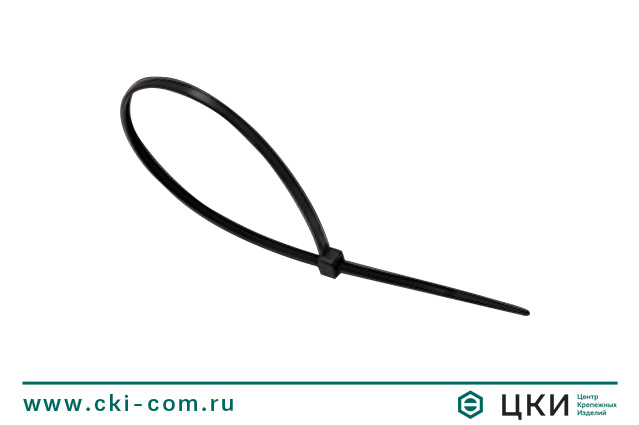 Стяжка кабельная черная UV-стойкая